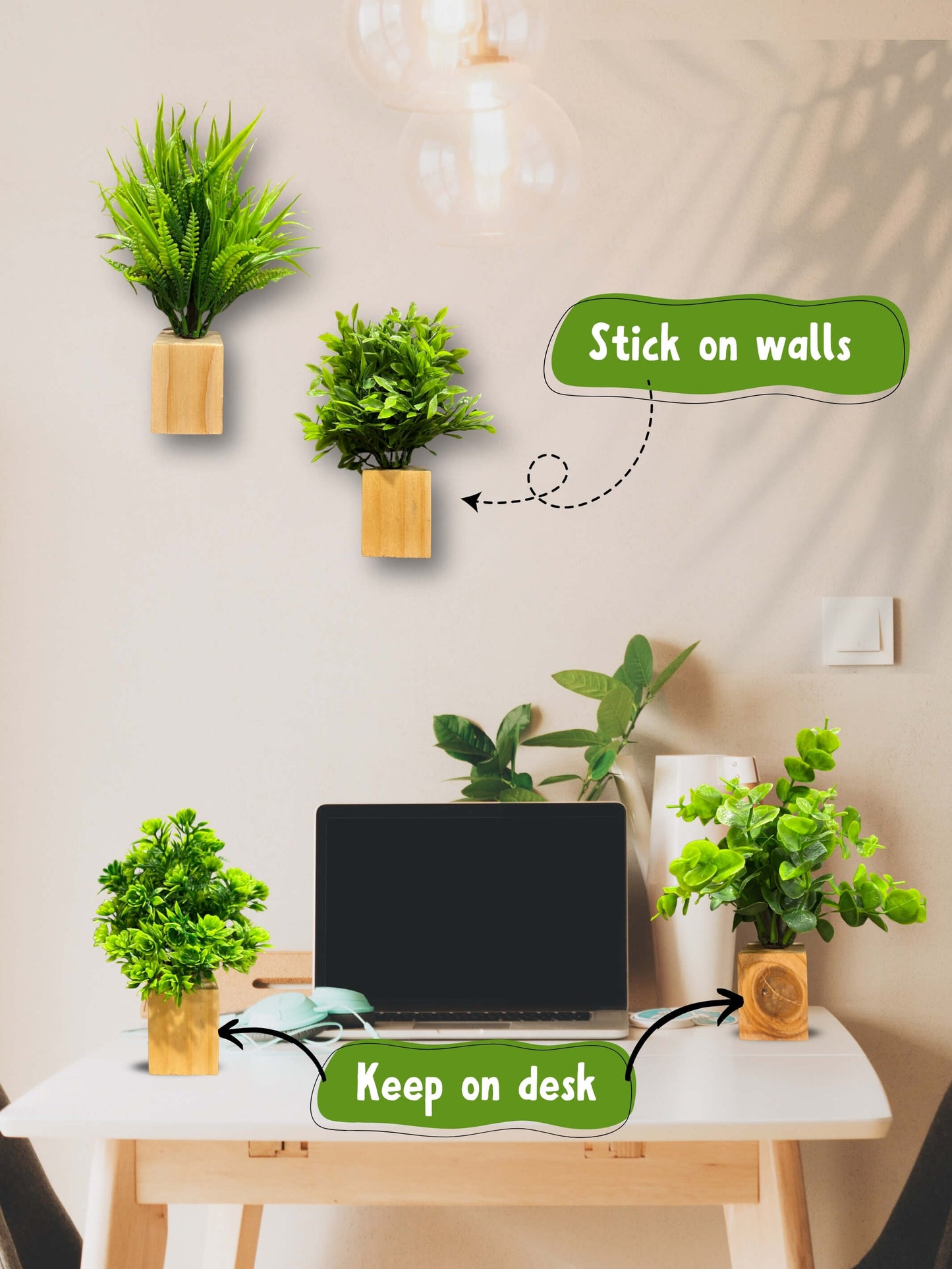 Stylish Wall-Mounted Wooden Planter