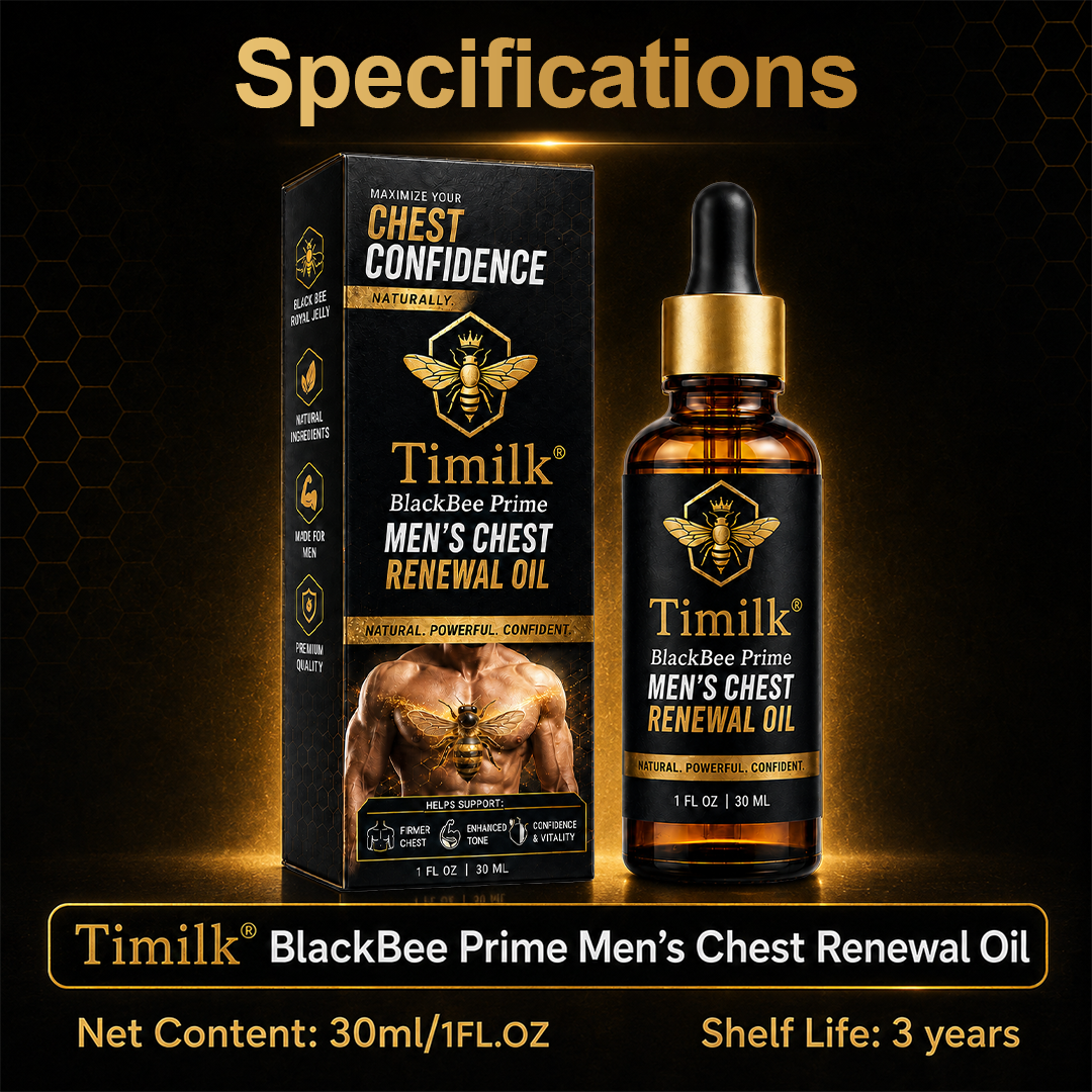 Timilk® BlackBee Prime Men's Chest Renewal Oil