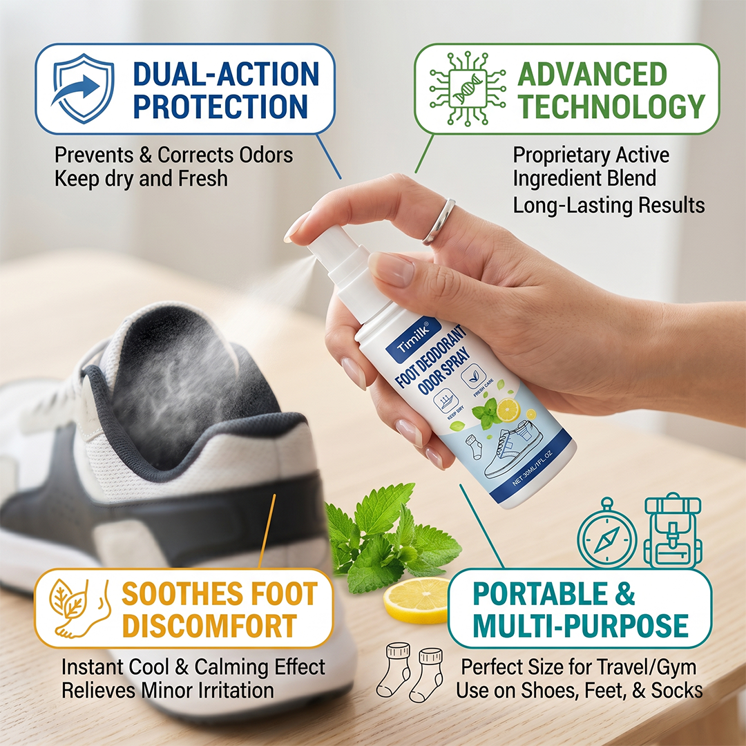 Biancat® Foot Deodorant Odor Spray