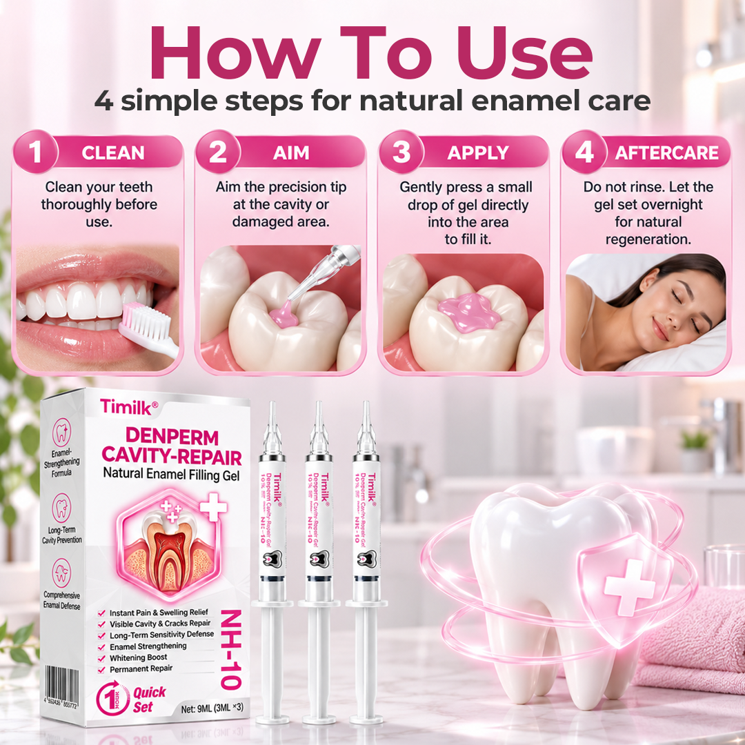 Timilk® DenPerm Cavity-Repair Natural Enamel Filling Gel