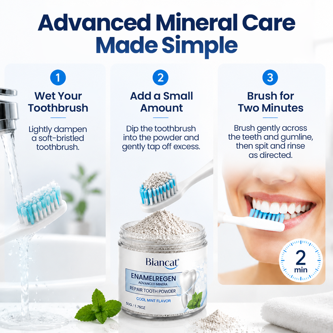 Biancat® EnamelRegen Advanced Mineral Repair Tooth Powder