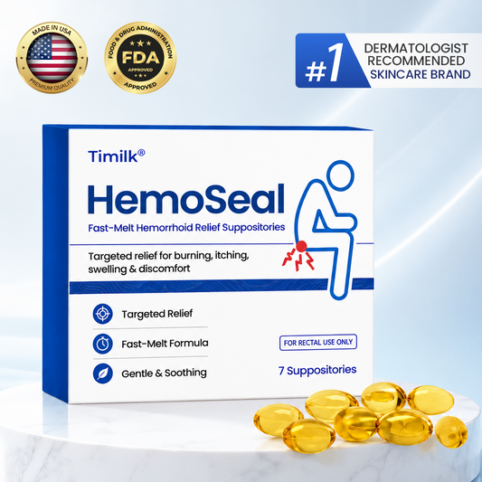 Timilk® HemoSeal Fast-Melt Hemorrhoid Relief Suppositories