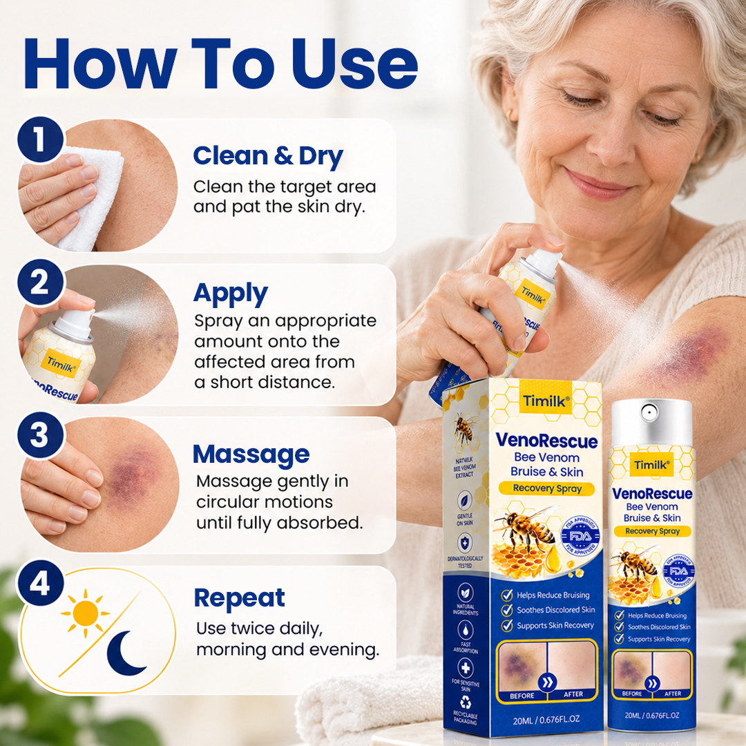 Timilk® VenoRescue Bee Venom Bruise & Skin Recovery Spray