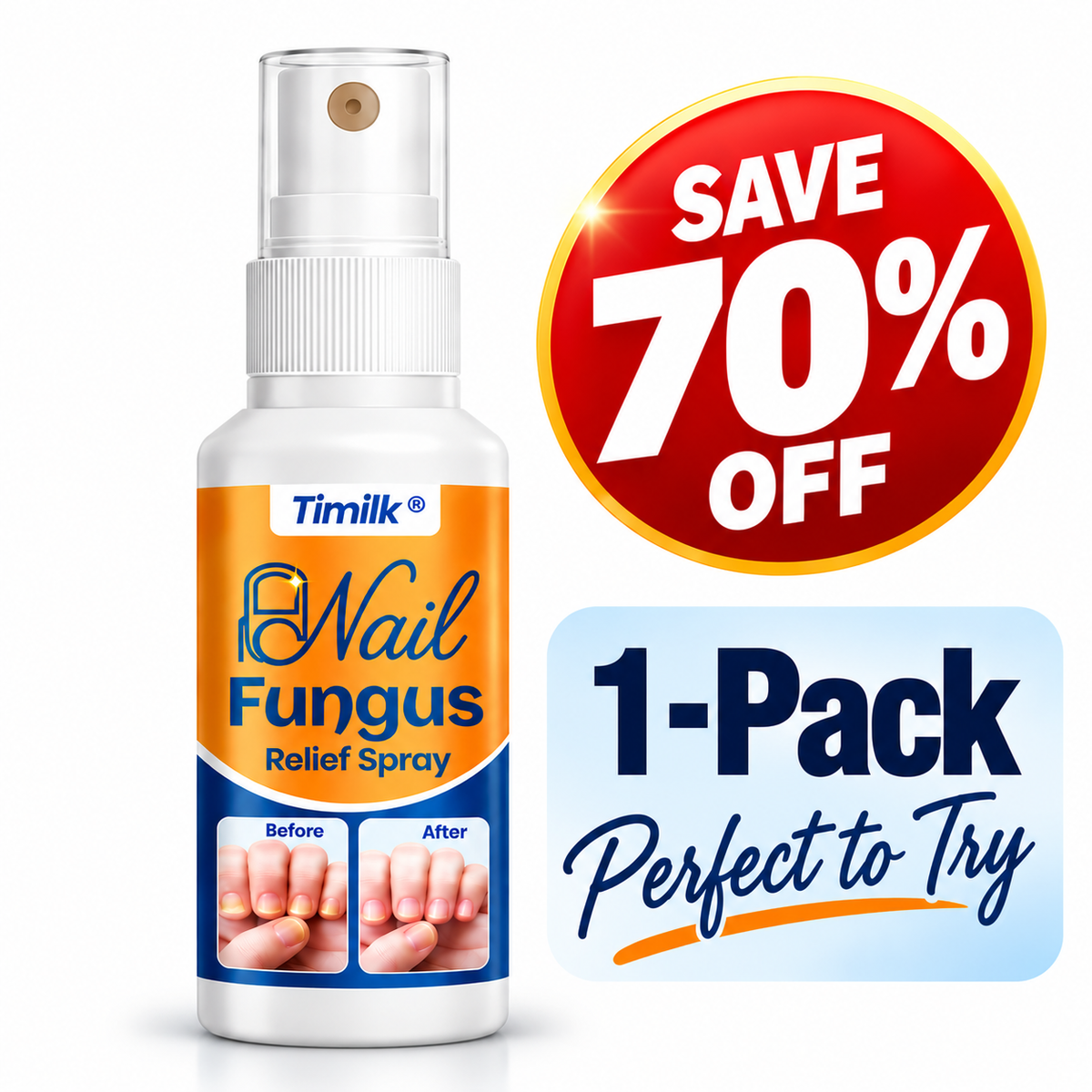 Timilk® Nail fungus relief spray.